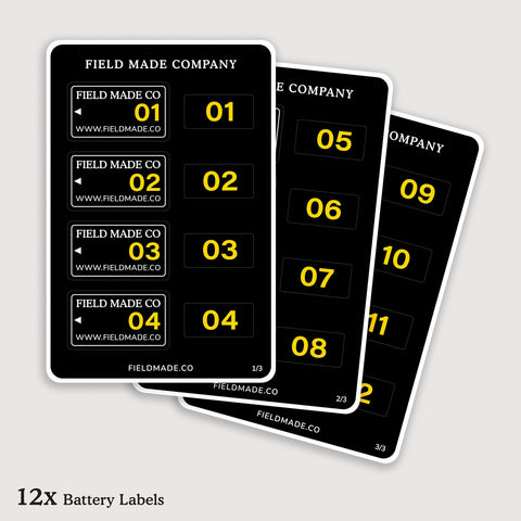 Étiquettes personnalisables pour batteries Nikon EN-EL25