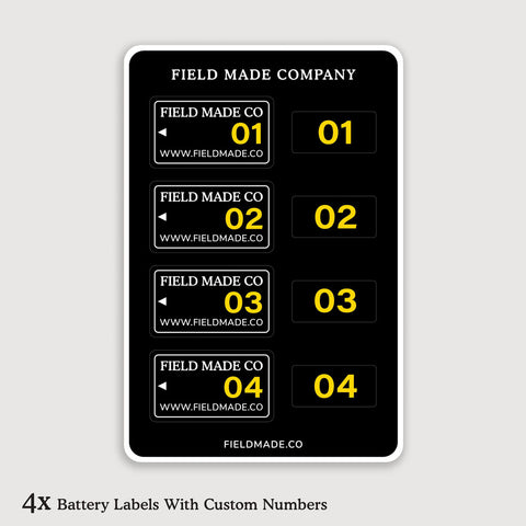 Étiquettes personnalisables pour batteries Nikon EN-EL25
