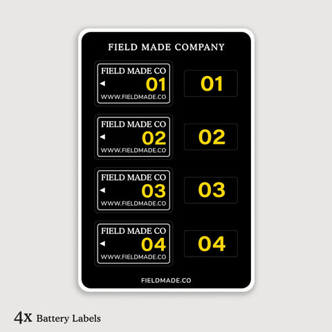 Étiquettes personnalisables pour batteries Nikon EN-EL25