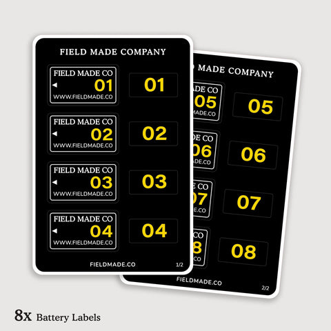Étiquettes personnalisables pour batteries Nikon EN-EL25