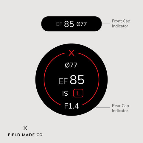 Indicateur d'objectif pour Canon EF