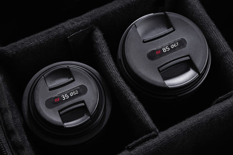 Field Made Co camera lens indicator labels for Canon RF