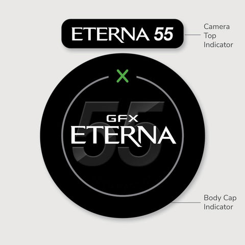 Autocollant identifiant pour caméra Fujifilm GFX