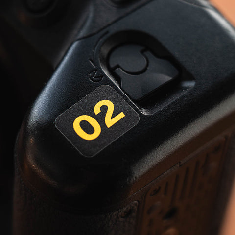 Étiquettes personnalisables pour batteries Nikon EN-EL18