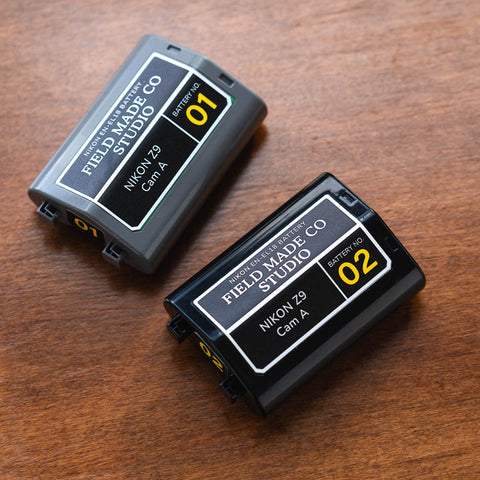 Étiquettes personnalisables pour batteries Nikon EN-EL18