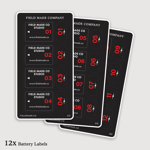 Customizable Labels for Canon LP-E6N / LP-E6 Batteries