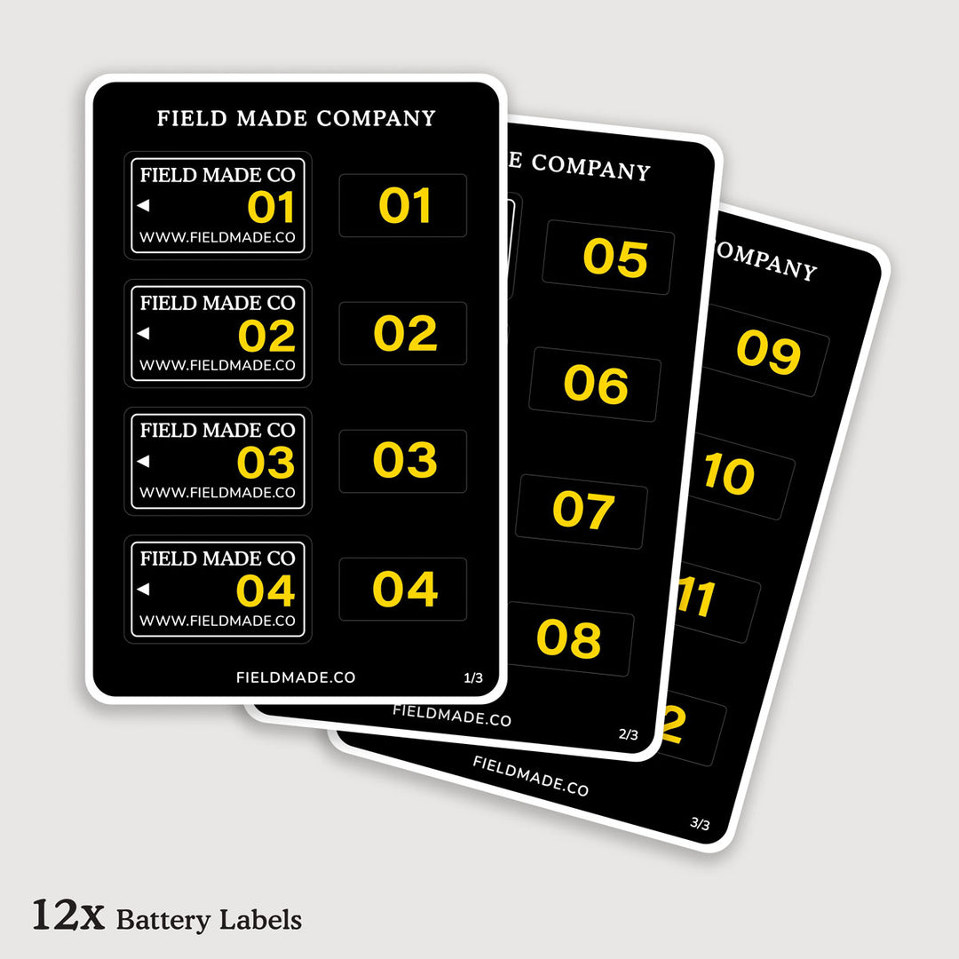 Customizable sticker Labels for Nikon EN-EL25 Camera Batteries – Field ...