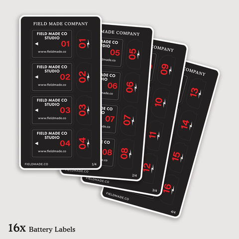 Customizable Labels for Canon LP-E6N / LP-E6 Batteries