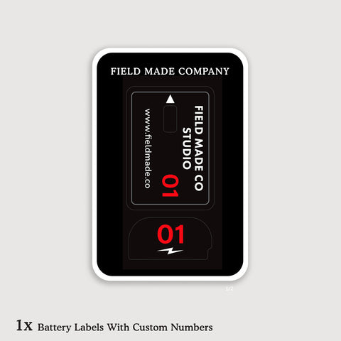 Customizable Labels for Canon LP-E6NH Batteries