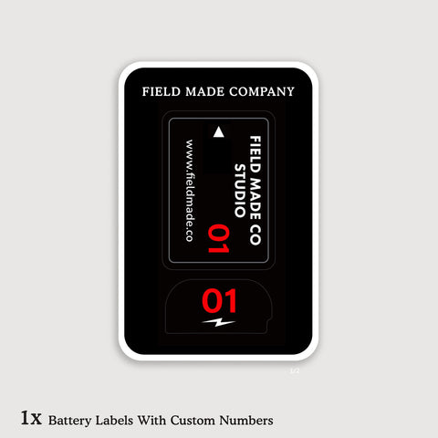 Étiquettes personnalisables pour batteries Canon LP-E6N / LP-E6