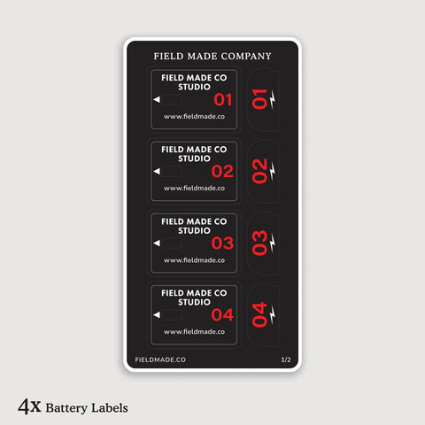 Customizable Labels for Canon LP-E6NH Batteries