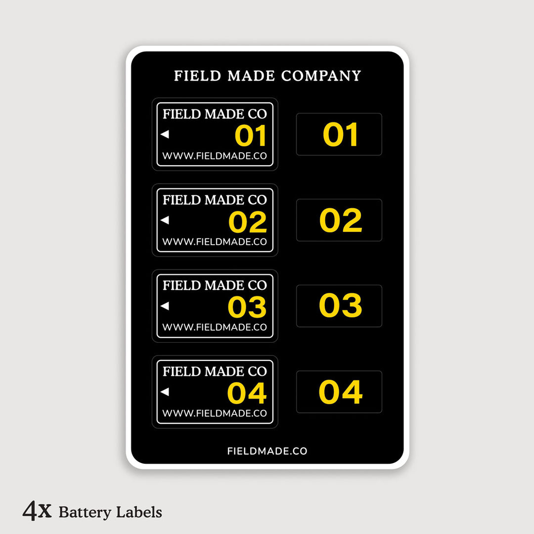 Customizable sticker Labels for Nikon EN-EL25 Camera Batteries – Field ...