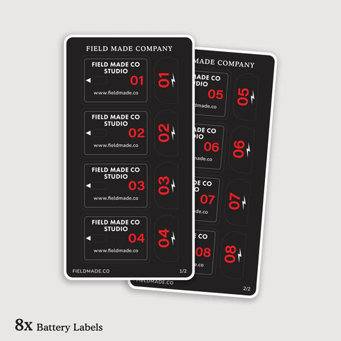 Customizable Labels for Canon LP-E6NH Batteries