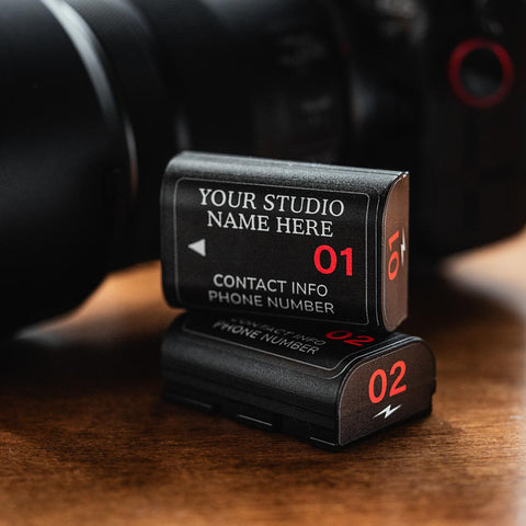 Customizable Labels for Canon LP-E6N / LP-E6 Batteries