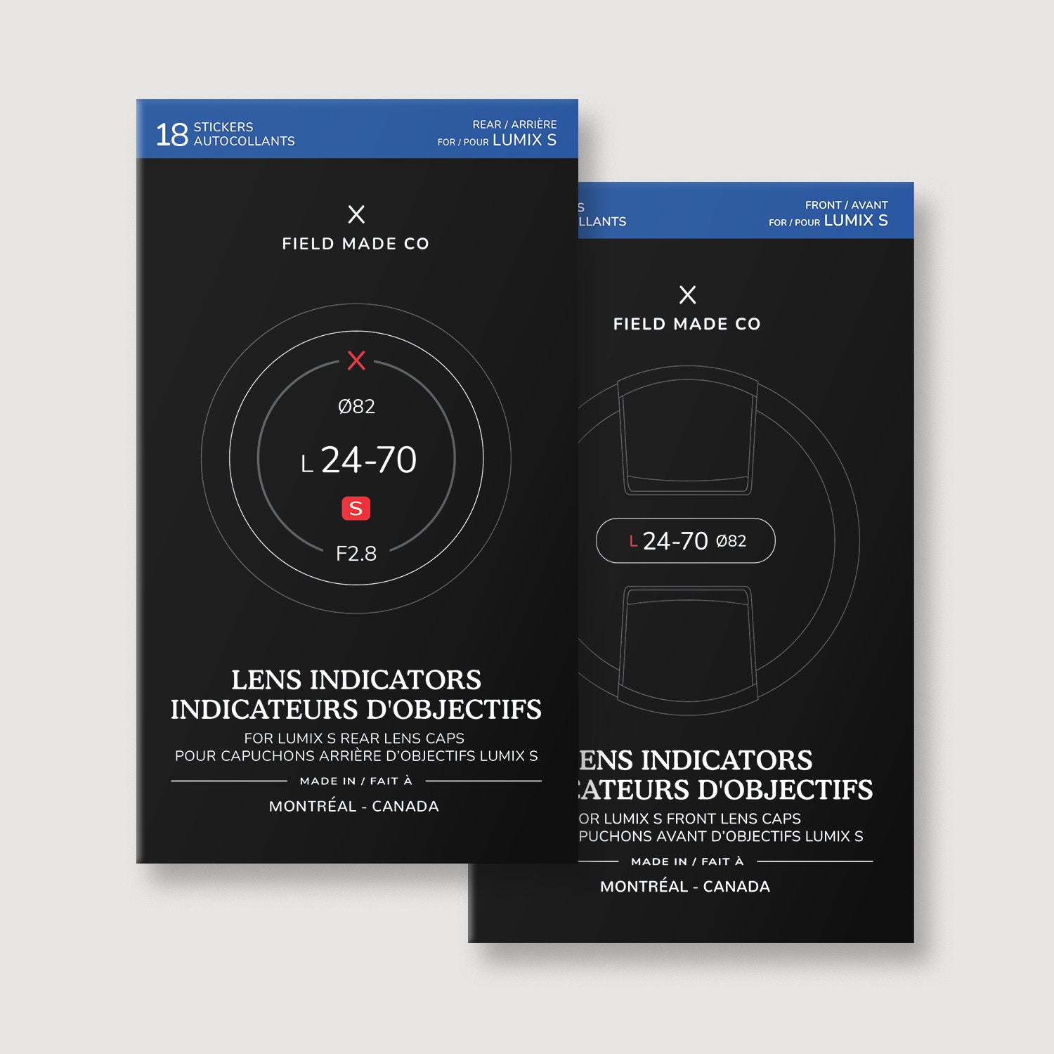 Lumix S Camera Lens Identification Sticker Pack | Field Made Co