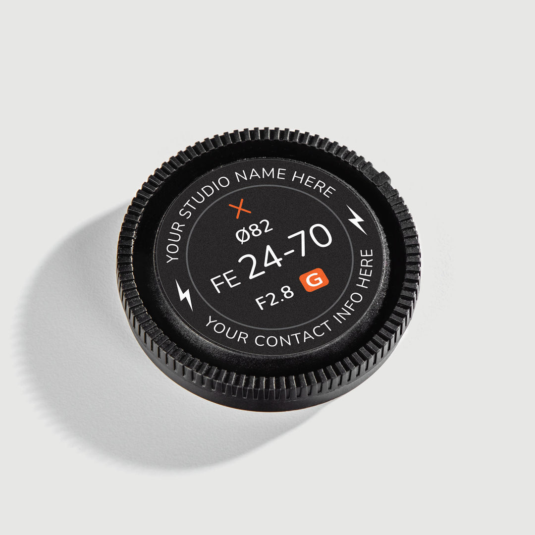 Customizable Lens Cap Stickers For Sony lenses by Field Made Co - Quick ...