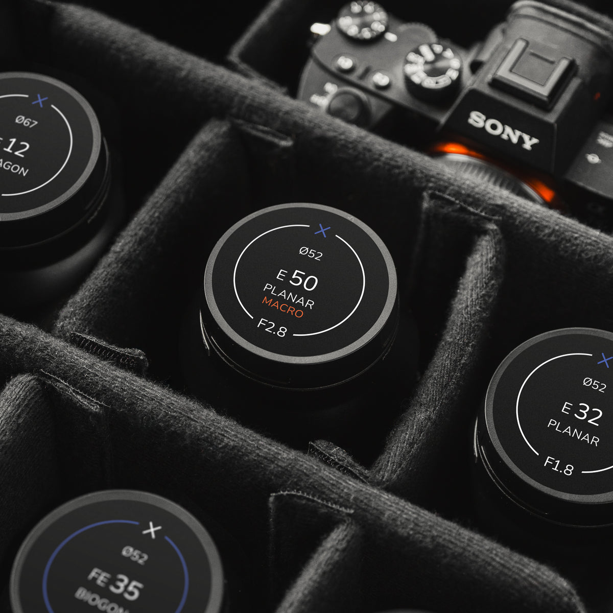 Lens Cap Stickers For Zeiss Touit - Sony E Lenses by Field Made Co ...