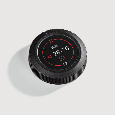 Field Made Co camera lens indicator labels for Canon RF