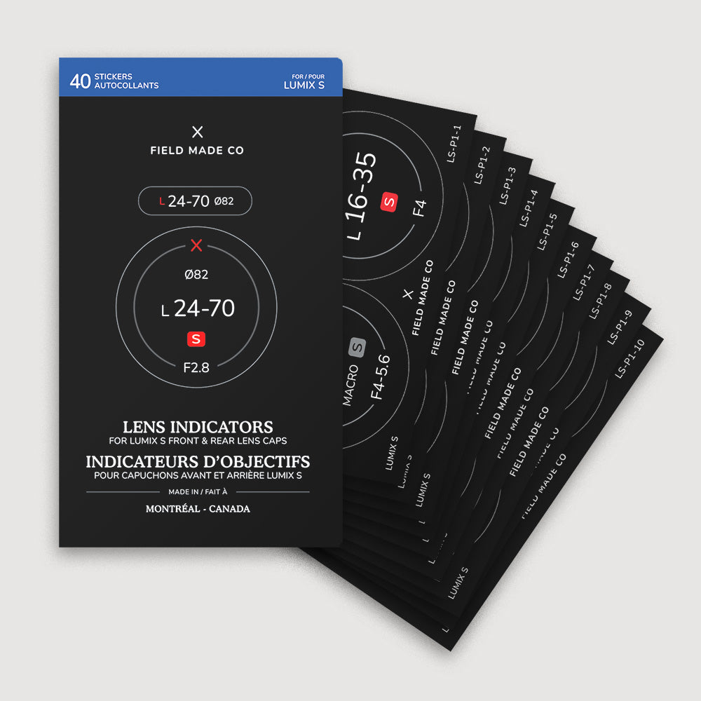 Lumix S Camera Lens Identification Sticker Pack | Field Made Co