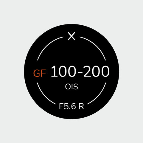 Autocollant identifiant pour objectifs Fujifilm GFX