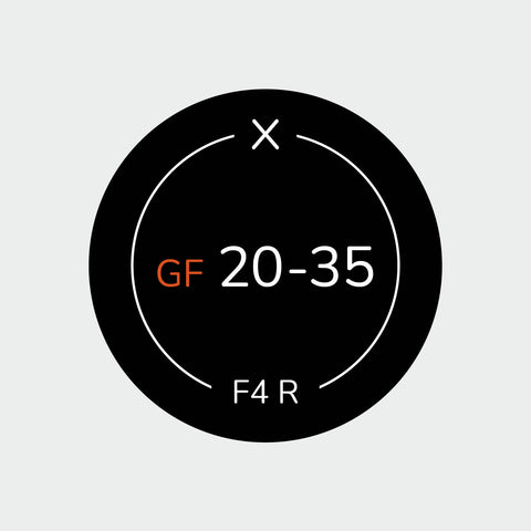 Autocollant identifiant pour objectifs Fujifilm GFX