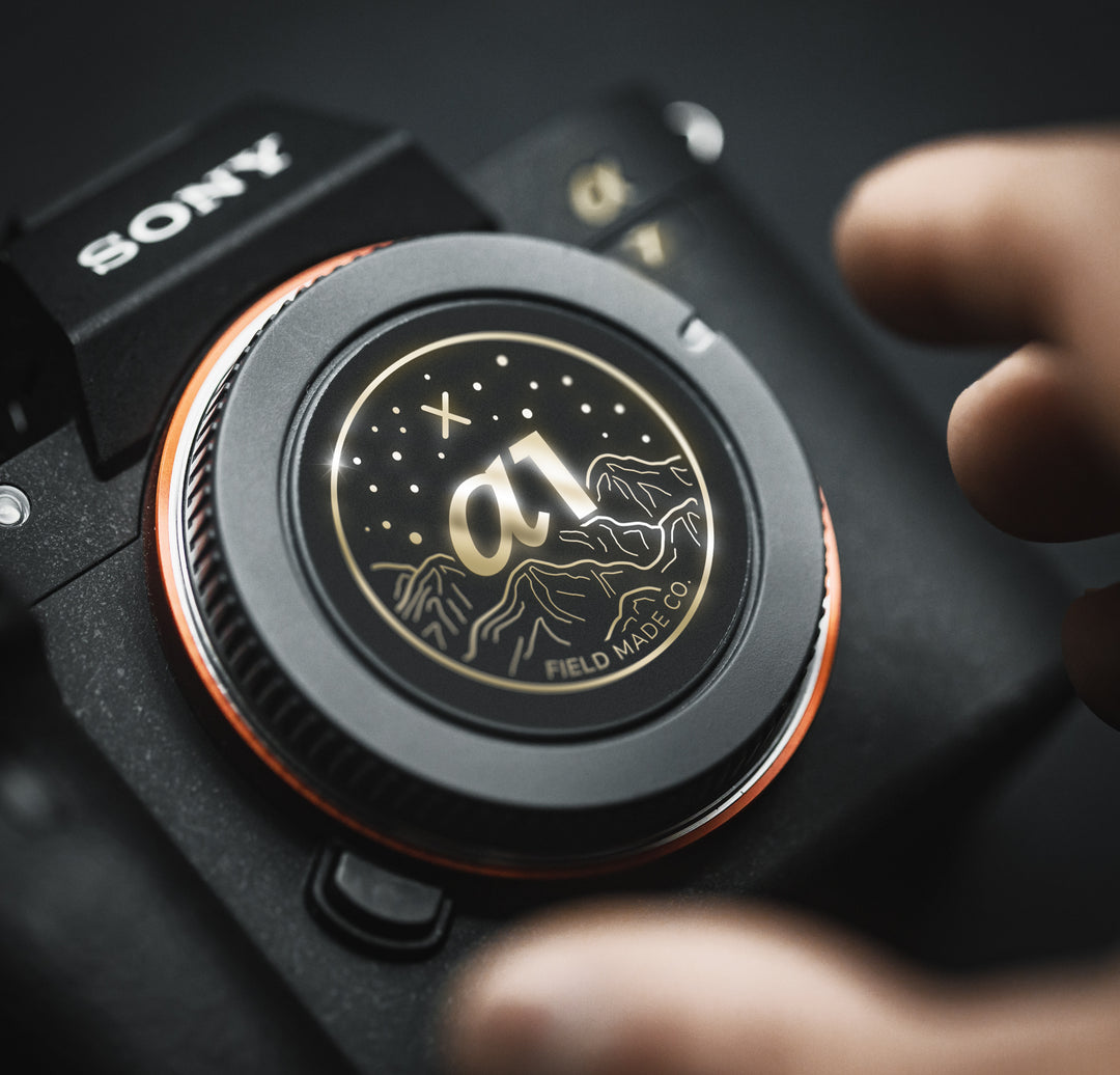 Sony Sticker Camera Gold Foil Camera Cap Stickers Sony cameras by Field Made Co - Quick ...