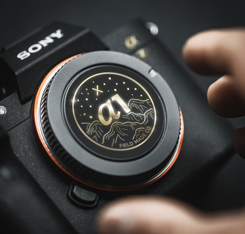 Autocollants identifiants édition spéciale feuille d'or pour caméra Sony FE