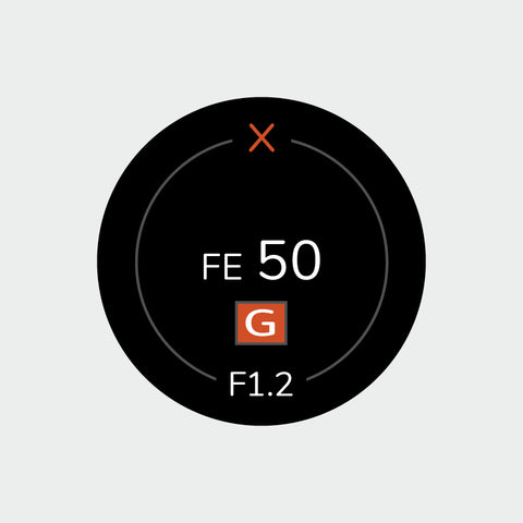 Autocollant identifiant pour objectif Sony FE - Single